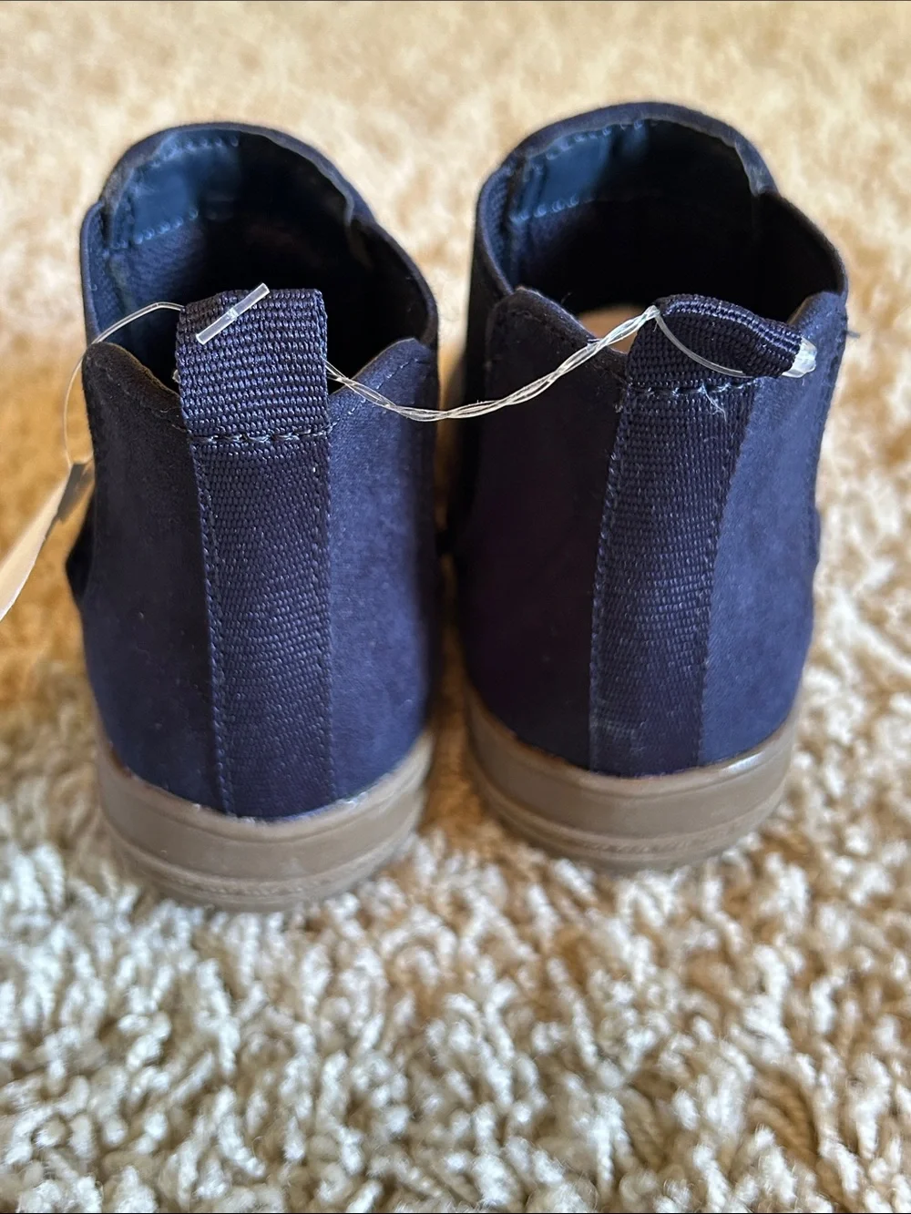 Gap Kids Chelsea Navy Suede Slip On Boots size 5